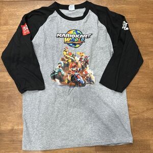Mens Mario Kart World Nintendo Switch Raglan T Shirt Best Buy Exclusive Size L